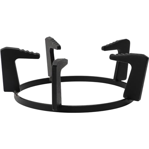 SOLUSTRE Cast Iron Gas Stove Rack Cast Iron Wok Support Ring Five-Foot Cast Iron Furnace Rack Bracket Stand for Home Restaurant Kitchen