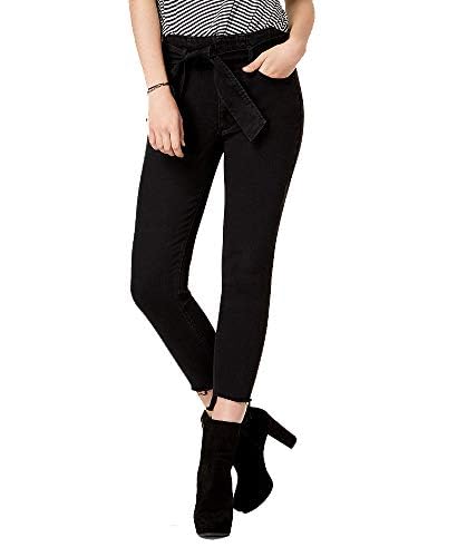 Tinseltown Juniors' Paperbag Step-Hem Skinny Jeans2