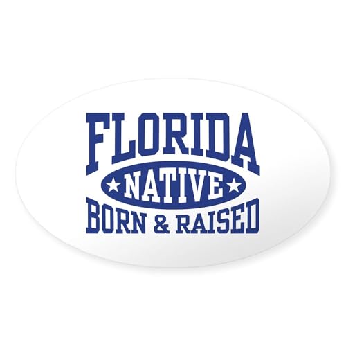 CafePress Florida Native Oval Car Bumper Sticker