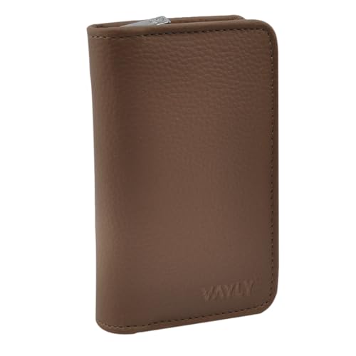 Kit Estojo Bucal de Viagem Sintético Vayly com Zíper e Compartimentos para Higiene Pessoal. (Caramelo)