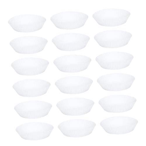 Lurrose 50個 エアフライヤー用耐熱油吸収ペーパーライナー 使い捨てノンスティック食品グレード紙皿 電子レンジ オーブン対応クッキングト