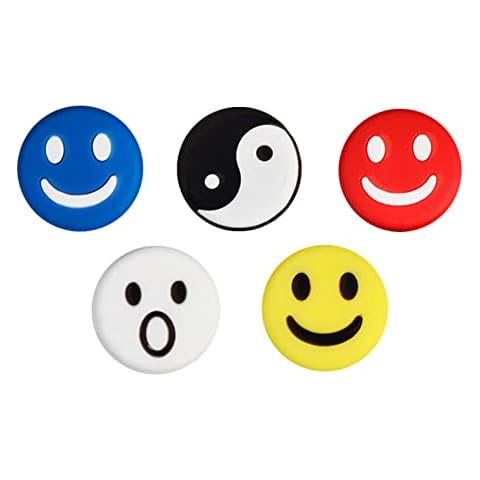 Fozkiery Tennis Racket Vibration Dampeners, Tennis Racket Shock Absorber, Colorful Tennis Accessories for Adults and Kids (5 pcs) Cover