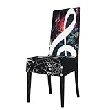 chaine musique freebox mini 4k Housses de chaise de salle à manger de haute qualité : notre housse de chaise de salle à manger imprimée notes de musique est fabriquée en fibre de polyester et élasthanne de haute qualité, qui est doux, confortable et durable. Elle a une excellente élasticité et convient à la plupart des chaises de salle à manger. Le design unique en tissu hautement élastique garantit que la housse de chaise peut être fermement ajustée à une variété de types de chaises, tout en offrant une apparence propre et lisse.