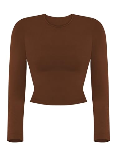 T-shirt moulant femme manches longues Sunzel | Matière douce, col rond chic