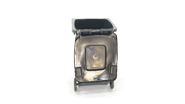 Image of Vestil TH-64-GY High Density Polyethylene 64 Gallon Trash Can Gray