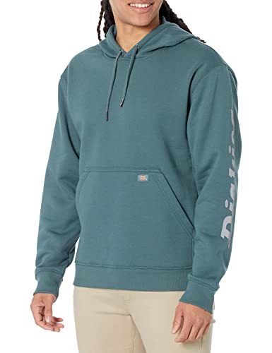 Dickies Herren Wordmark DWR Pullover Fleece Kapuzenpullover, Lincoln Green,...