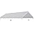 TGEHAP 10'x20' Carport Replacement Top Canopy Cover White for Car Garage Top Tarp Shelter Waterproof & UV Protected w/Ball Bungees (Only Top Cover, Frame is not Included)