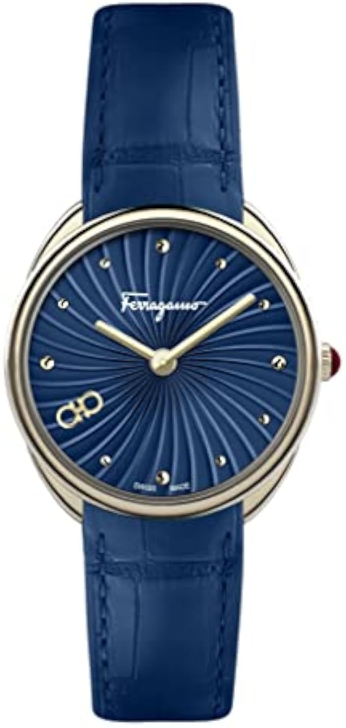Ferragamo Womens Swiss Made Watch Cuir Collection