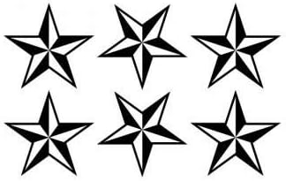 Amazon タトゥーシール専門店 Tattool が作ったシンボル 図形シリーズ 星 5 タトゥーシール 通販