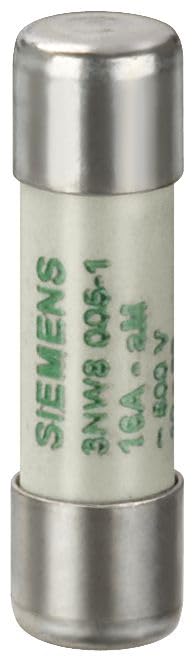 Fusible cilindrico 10x38 20a am Siemens para proteccion industrial