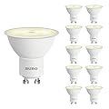 BUBO GU10 LED Bulb 6W Equivalent 50W, 2700K Soft White 650 Lumens, Non-Dimmable GU10 Bulb Replacement for Track Lighting, MR16 LED Bulb for Kitchen, Range Hood, Living Room, Bedroom, 10 Pack