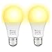 Lampadine Led Con Sensore Crepuscolare, E27 Sensor Luce di Bianca Calda 3000K 10W 100W Equivalenza 806Lms Auto On/Off 2 Pezzis