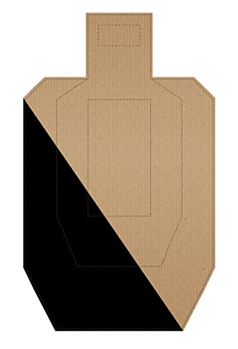 Image of Official USPSA /IPSC Cardboard Targets, Competition Torso, Silhouette Shooting, Cardboard Target. Made in USA