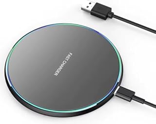 Fast Wireless Charger, 35W Charger Pad, Wireless Charging Station, Phone Charging Pad, Qi Charger For iPhone 16 15 14 13 12 11 Wireless Charger For Samsung Galaxy S25 S24 S23 S22 S21 S20 S10 (Black)