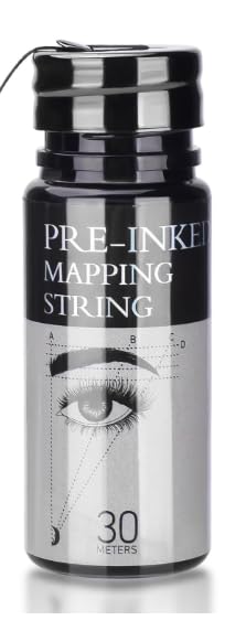 Pre-Inked Black Mapping String – 30 Meters | Eyebrow Black Mapping Thread for Microblading & PMU | Precision Brow Design Tool | Professional Pre-Pigmented Thread-image-8