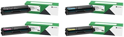 Lexmark C3210C0, C3210K0, C3210M0, C3210Y0 CMYK 4-Color Return Program Toner Cartridge Set for C3224, C3326, MC3224, MC3326