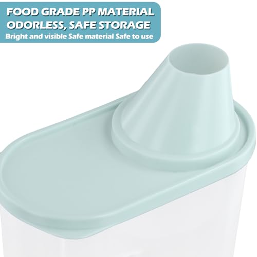 Dokeno 2er-Pack Futterbehälter Hund, Versiegelt Auslaufsicher, Hundefutter Aufbewahrung, Vorratsdosen für Lebensmittel mit Messbecher, Trockenfutter Aufbewahrung, Behälter für Haustiere Futter