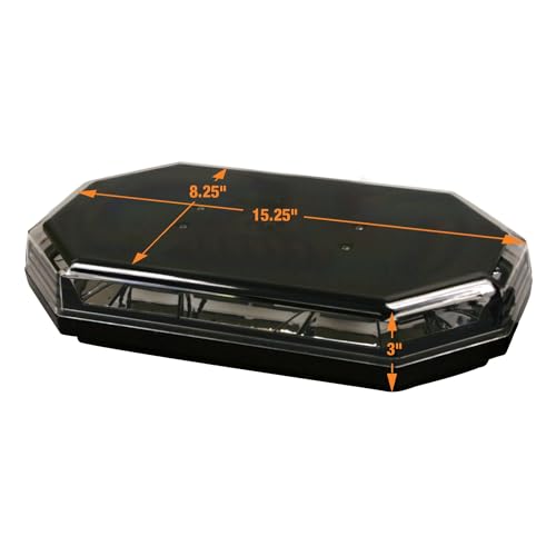 Image of Buyers Products 8891060 15 Inch Amber LED Mini Light Bar with 56 LEDs
