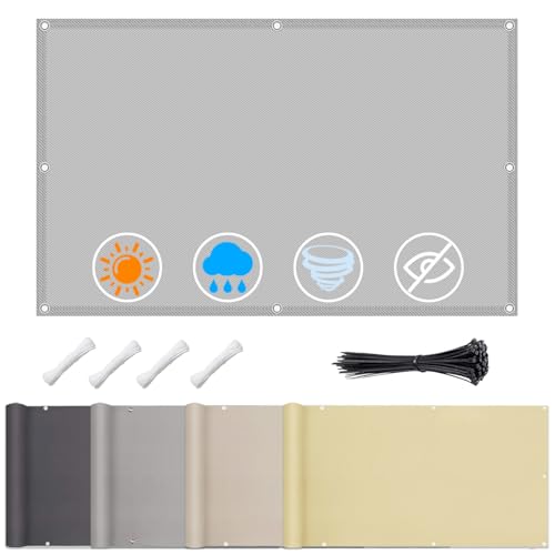 Voile d'ombrage imperméable rectangulaire 2x2m avec œillets renforcés