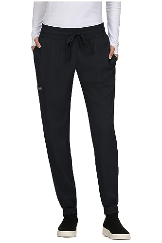 KOI Basics Womens Jogger Scrub Pants- 761 Quinn Jogger Black