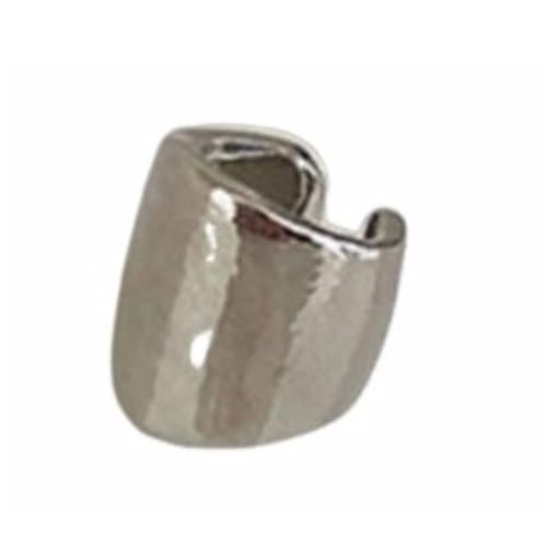 イヤーカフ レディース メンズ 片耳用 両耳用 穴あけ不要 イヤカフイヤリング ツヤあり メタル ワイド 幅広 ウェアリング リング ゴールド シルバー カジュアル 30-50代 シンプル