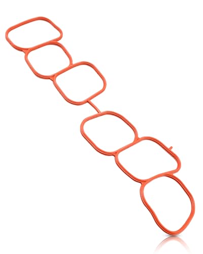 Image of 17176-31130 Engine Intake Manifold Gasket Fit for Avalon Camry Highlander Sienna Tacoma 3.5L 2016-2024 Replace 1717631130, Red Rubber