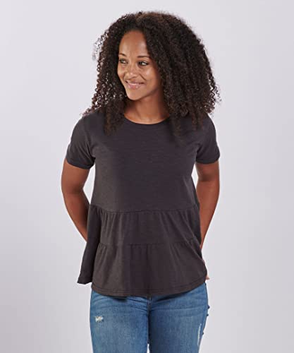 boxercraft Women's University of Georgia Bulldogs Willow Tee, Black, L3