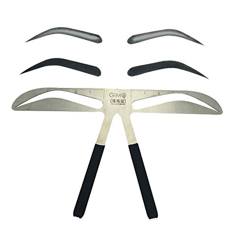 JX Eyebrow Stencil Ruler for Europeans and Americans Eyebrows Enhancer Permanent Eyebrow Tattoo Tools Balance Ruler Shaping Template