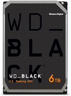 WD_BLACK 6TB Gaming Internal Hard Drive HDD - 7200 RPM, SATA 6 Gb/s, 128 MB Cache, 3.5