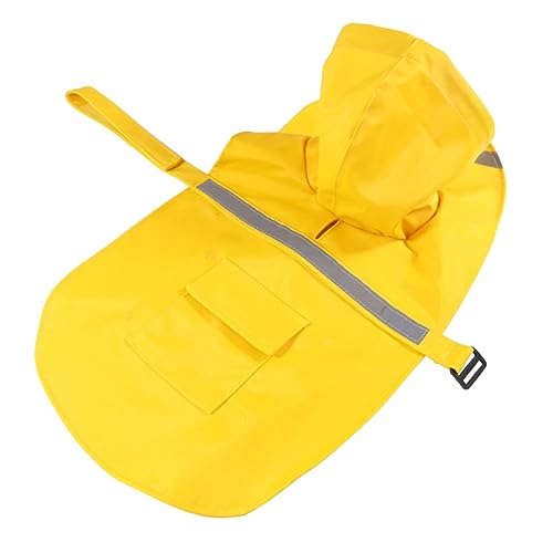 SUPVOX Large Dog Raincoat Reflective Stripe Pet Rain Slicker Waterproof Raincoat Dog Rain Jacket Size XL Puppies