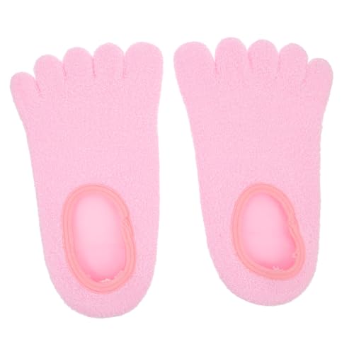 SHERCHPRY 1 Par Calcetines Hidratantes de Gel para Cuidado de Pies de Calcetines Esenciales para Hidratación y Reparación de y Color Rosa