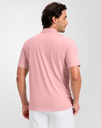 Image of Obla Mens Golf Shirt Short Sleeve Dry Fit Moisture Wicking Performance Athletic Casual Work Collared Polo Shirts for Men
