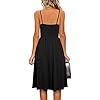 YATHON Women's Spaghetti Straps Party Sundress Casual Beach Summer Dresses (L, YT090-Black)