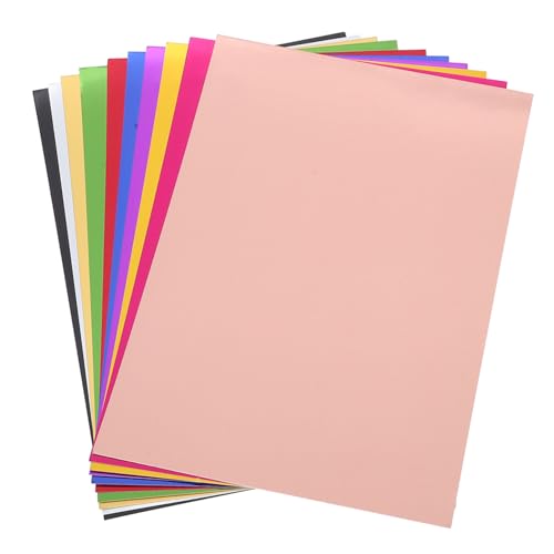 POPETPOP 20 hojas Cartulina Metálica de Colores Surtidos para Manualidades DIY Papel de Color para Scrapbooking Corte y Decoración de Fiestas