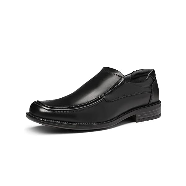Bruno Marc Men's Goldman-02 Slip on Leather Lined Square Toe Dress Loafers Shoes for Casual Weekend Formal Work