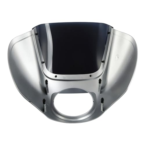 Image of Front Headlight Quarter Fairing Windshield Fit For Harley Softail Low Rider FXLR S FXLRS 2018-2025 Street Bob FXBB FXBBS 2018-2025 Softail Standard FXST 2020-2024 Barracuda Silver Denim