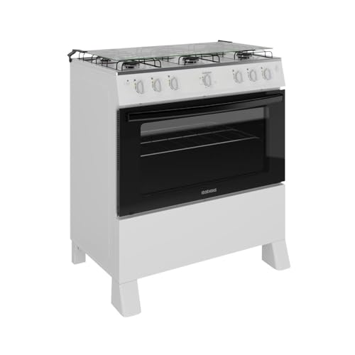 Fogão 6 Bocas a Gás Itatiaia Star New com Acendimento Automático e Forno 82l Branco Bivolt