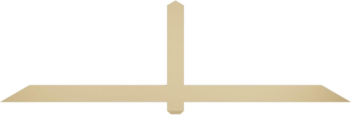 84"W x 24 1/2"H x 2"D x 4"F, 7/12 Pitch, Eugene Signature Urethane Gable Bracket, Primed Tan
