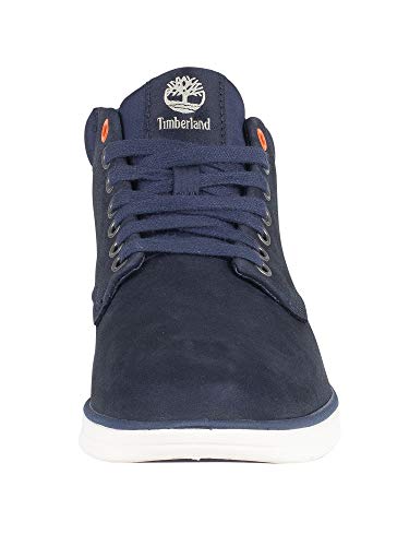 Image of Timberland Men's Bradstreet Leather Sensorflex Chukka Boots, Blue (Black Iris Nubuck W /Ripstop 19), 7 UK (41 EU)