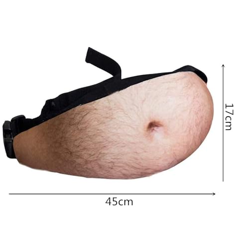 Bierbauchtasche,Bierbauch Bauchtasche Multifunktionale Verstellbare Gürteltasche Lustiges Geschenk für Herren wasserdichte Hüfttaschen Bier Gürteltasche Reißverschlusstasche für Sport
