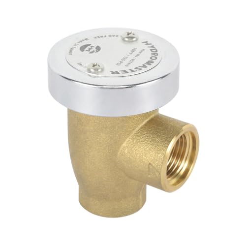 HYDRO MASTER Water Anti-Siphon Vacuum Breaker, 3/4 in., Brass Body & Chrome-Plated Cap, LF Brass.