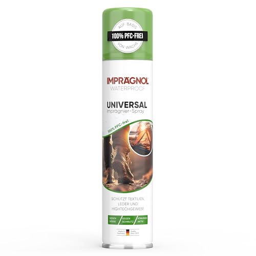 IMPRÄGNOL Universal Imprägnierspray | 100% PFC-frei & wachsbasierter Nässeschutz | Für Leder, Textilien & High-Tech-Gewebe | 400 ml