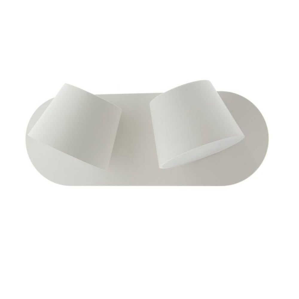 BARCELONA LED KOP-2 LED Wandleuchte 12W 3000K Schwenkbar Weiß | Mattes Aluminium, 100x265x120 mm, 1050 lm, IP20 für Innenräume, Leseleuchte, 220-240V AC