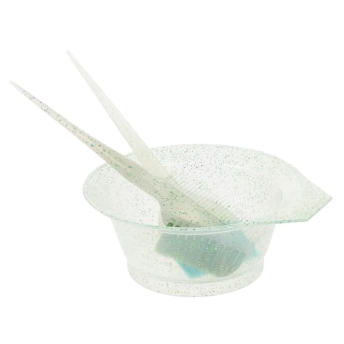 PAMINGONO 1 Juego De Cuenco De Aceite Para Hornear Juego De Tres Piezas Cuencos Para Teñir El Cabello Cuenco Mezclador Para Cuencos Para Mezclar Tinte Plástico Verde