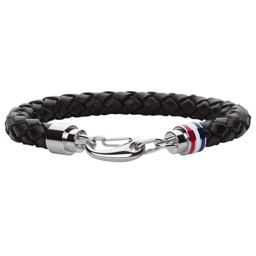 Tommy Hilfiger Jewelry Bracelet en Cuir Tressé pour Homme Couleur Noire - 2700510