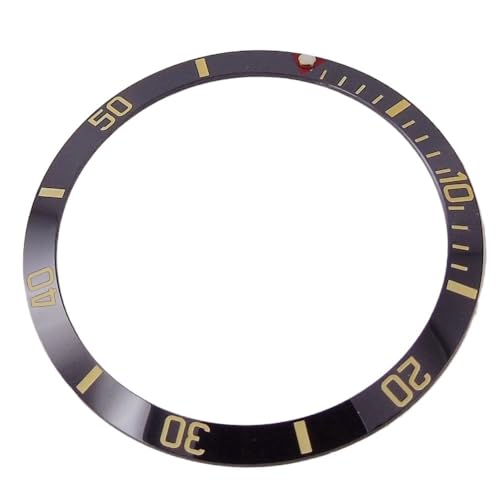 1個 37.1mm*31.3mm 自動巻き腕時計アクセサリー ブルー/レッド/シルバー/ブラック 合金スロープベゼルインサートケース 39mm腕時計ケースに適合(NO.4)