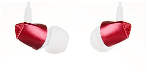 Kingyou Wired In-ear Earphones Headphones Earbuds with Mic for iPhone iPod iPad Android Smartphones, Tablets, MP3 Players (KF01 Red)