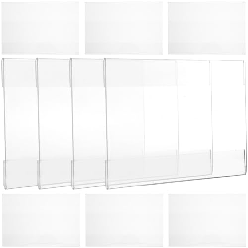 Porte-étiquettes en acrylique blanc Alasum, support mural suspendu pour affichage lisible