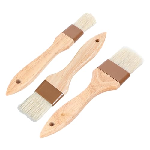 Garneck 3Piezas Hornear y Asar Cepillos Para Aceite y Salsa Bbq Utensilios De Cocina De Temperatura Cepillo De Repostería Para Tartas y Galletas