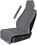 Gorla Gear Gray Premium Universal Fit Waterproof Stain Resistant Grey Car Seat Cover Neoprene Non-Slip Bucket Seat Dog & Kid Auto Protector Save Your Leather & Cloth Seats, Van, Truck, SUV, Sedan